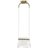 Maytoni Glas pendellampa Cabaret, Mässing / guld, Vardagsrum / matsal, Glas, Pendellampa