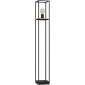 Eglo LIBERTAD golvlampa E27 H1285 svart/natur FSC