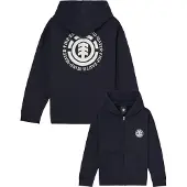 Element - Varumärken - Seal Bp Zipped Sweatshirt Youth Flint Black för UnisexBomull - Barnstorlek 12 år - Svart