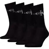 Calvin Klein Jeans 4 Pack Soft Combed Cotton Logo Crew Socks