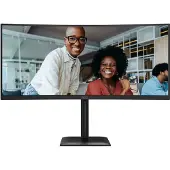 AOC E4 CU34E4CV, 86,4 cm (34), 3440 x 1440 pixlar, UltraWide Quad HD, LCD, 4 ms, Svart