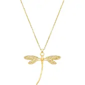 Luxenter Halsband med glansig 18K guldfinish Zirconia - Kual
