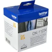 Brother DK11234 - Papper - självhäftande - svart på vitt - 60 x 86 mm 260 etikett (er) (1 rulle/rullar x 260 matrisskurna etiketter - för QL-600B, QL-600G, QL-600R