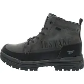 Mustang Boots med snörning 'Peppin' mörkgrå / svart