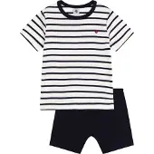 Petit Bateau Set mörkblå / vit