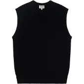 GOBI Cashmere Slipover 'Men's Essential V-Neck Cashmere Vest' svart