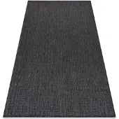 Rugsx Matta SISAL SION A5165A Melange Platt vävd svart 280x370 cm