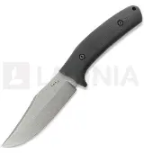LKW Knives City Bowie - Stonewash - G10 kniv, svart