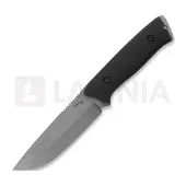 LKW Knives Fox - Stonewash - G10 kniv, svart