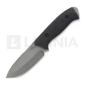 LKW Knives Dwarf - Stonewash - G10 kniv, svart