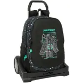 Safta Evolution Minecraft Screen 22.5l 44x32x16 Cm Ryggsäck Med Hjul