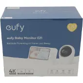 Eufy Baby Monitor E21, kamera, Svart, Vit, Batteri