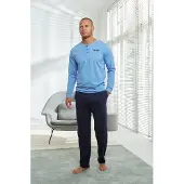 Le jogger Pyjamas lång blå