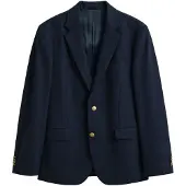 Gant för män. 7706311 Amerikansk marinblå klubbjacka (50), Casual, Ull, Klassisk, Marino