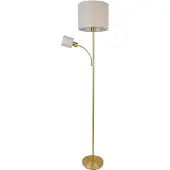 Naeve Golvlampa Filomena, Creme / bärnsten, Vardagsrum / matsal, Metall, Golvlampa