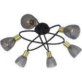 Naeve Taklampa Lindita, Aluminium / grå / zink, Vardagsrum / matsal, Glas, Taklampa
