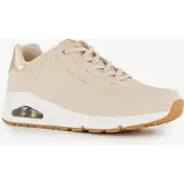 SKECHERS för kvinnor. 155196 Träningsskor Uno - Shimmer Away beige (36), 3 till 5 cm, Nyckelband, Casual, Deportivo, Löpning, Sportkläder, M