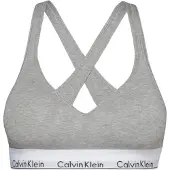 Calvin Klein Enfärgad V-ringad BH Dam Underkläder Grå QF1654-020 XS beige