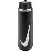 Nike Running - Vattenflaskor - SS Recharge Straw Bottle 24 Oz Rfsh Black/White för UnisexSilikon - Svart