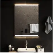 vidaXL Badrumsspegel LED 60x80 cm