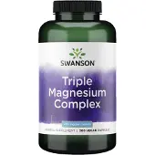 Swanson Health , Trippel Magnesium Komplex, 400 mg, 300 Capsuler
