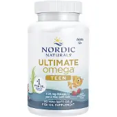Nordic Naturals , Teen, Ultimate Omega 2X, Ålder 12+, Jordgubbs, 60 Mini Soft Gel