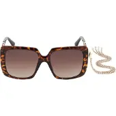 GUESS Square Dam Dark Havana Brun Gradient GU7689