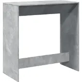 vidaXL Barbord betonggrå 102x50x103,5 cm konstruerat trä