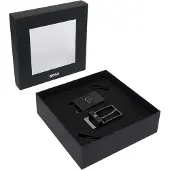 BOSS Reversible belt in Italian leather with interchangeable buckles