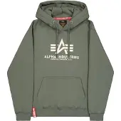 Alpha industries Sweatshirt mörkgrön / vit
