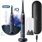 Oral-B Oral -B io 9 - Black Electric Teeth Brush - Bluetooth Connected, 1 Brush, 1 Charger Travel Case, 1 Magnetic Pouch
