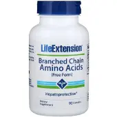 Life Extension , Branched Chain Aminosyror, Free Form, 90 kapslar