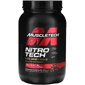Muscletech , Nitro Tech, 100% Whey Gold, Dubbel Rik Choklad, 2,01 lbs (910 g)