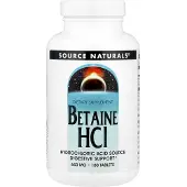 Source naturals , Betain HCl, 650 mg, 180 Tabletter