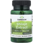 Swanson Health , Shilajit Extrakt, Standardiserat, 400 mg, 60 Veggie Capsul