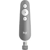 Logitech R500s - Presentationsfjärrkontroll - 3 knappar - mellangrå