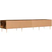 vidaXL Tv-bänk rökfärgad ek 150x36x30 cm konstruerat trä