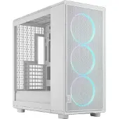 Fractal Design Epoch XL TG RGB - Datorlåda - utökad ATX - genomskinlig sidopanel (härdat glas) - ingen strömförsörjning (ATX) - vit, klar - USB/ljud