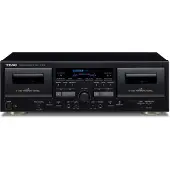 Teac W-1200 - Dubbelt kassettdäck - svart