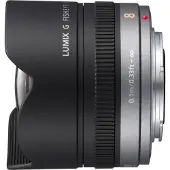 Panasonic Lumix H-F008E - Fisheye-objektiv - 8 mm - f/3.5 ED - Micro Four Thirds - för Lumix GX7; Lumix G AG-GH4UP, DC-GX880, DMC-G70, G7M, GX8, GX...