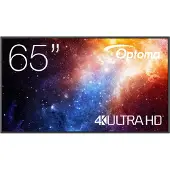 Optoma N3651K - 65 Diagonal klass N-Series LED-bakgrundsbelyst LCD-skärm - digital skyltning/konferens - 4K UHD (2160p) 3840 x 2160 - Direct LED - svart