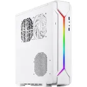 Silverstone Raven RVZ03-ARGB - Tower - mini ITX - ingen strömförsörjning (ATX / PS/2) - vit - USB/ljud
