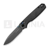 Kizer Cutlery Pokiman CD AEB-L fällkniv, Black Micarta, Stonewashed