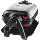 Tefal WM756D, 2 våffla/våfflor, Rektangulär, Svart, Rostfritt stål, Rostfritt stål, 1200 W, 10 cm