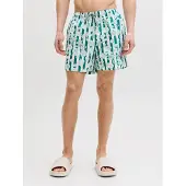 Jack & Jones Badshorts 'JPSTMaui' mint / pastellgrön / vit