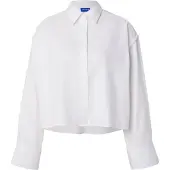 HUGO Oversize pinstriped cotton shirt with open cut hem