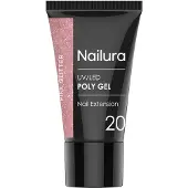 Nailura Poly Gel 30 g - 20 Pink Glitter