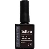 Nailura - Gel Polish 371 - Midnight Gray Shimmer - 10 ml