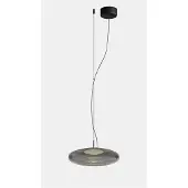 LEDS-C4 Glas pendellampa Plat, dimbar, Aluminium / grå / zink, Vardagsrum / matsal, Glas, Pendellampa