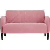 vidaXL Loveseat soffa rosa 109 cm sammet